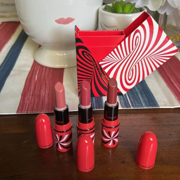 MAC Lipstick TRIO neutral size mini plus Ipsy bag - Picture 14 of 16